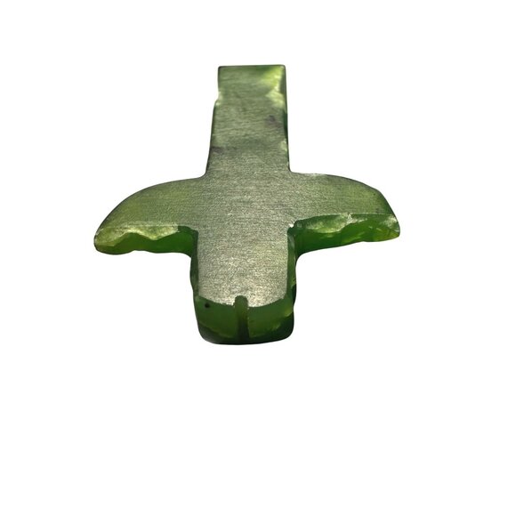 Nephrite Jade Hand-Carved Totem Pendant Alaska Native Design Protection Talisman - Picture 8 of 10